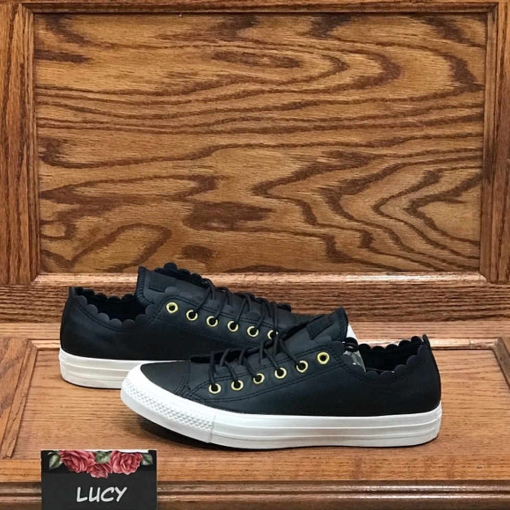 Converse CTAS Ox Black‎ Gold Egret Shoes - Picture 3 of 7
